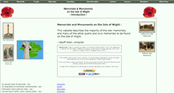 Desktop Screenshot of isle-of-wight-memorials.org.uk